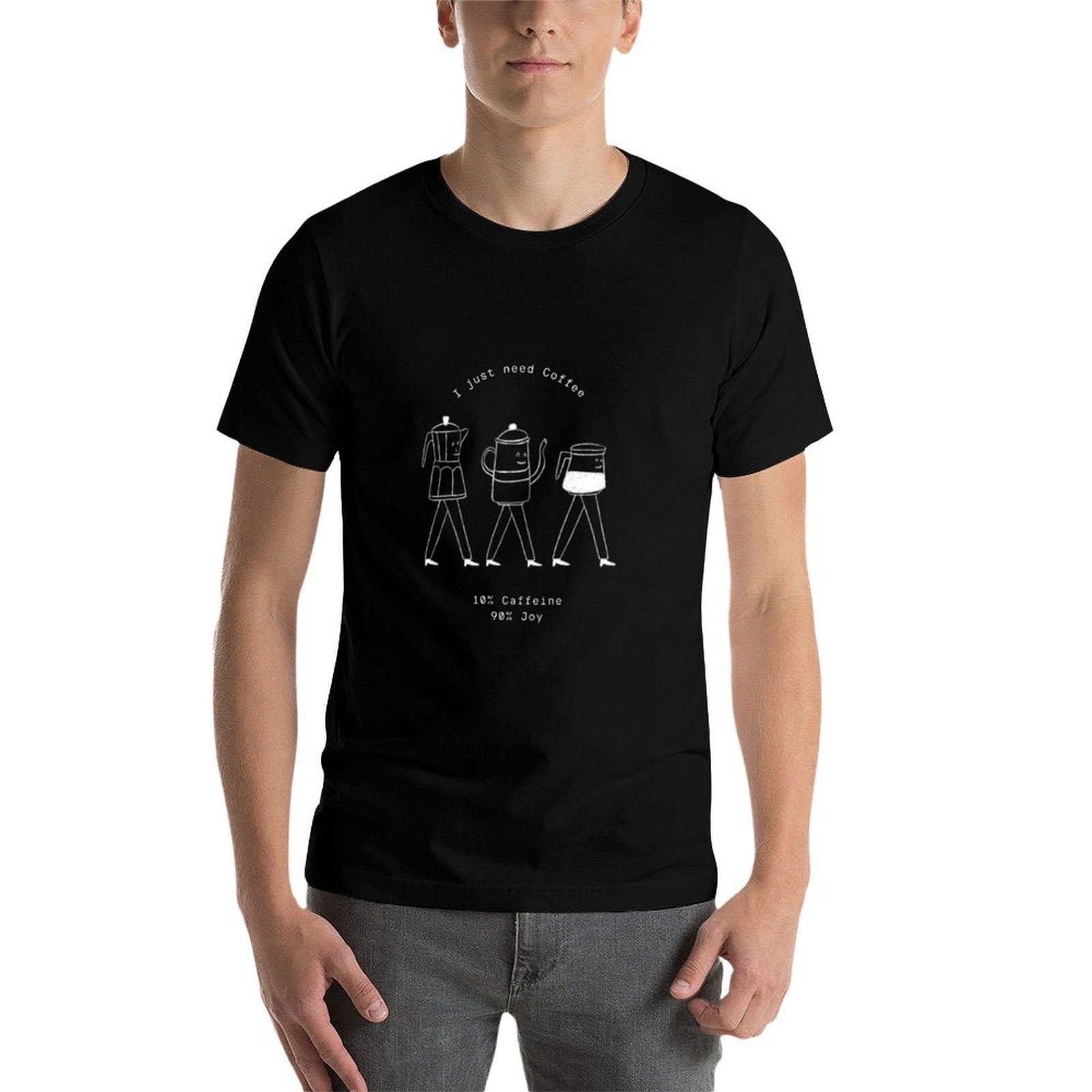 T-shirt z ilustracją sprzętu d – Coffee Equipment Needed recenzja i cena