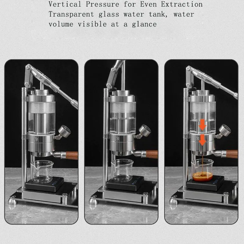 Ręczna maszyna do espresso ze  – Pressure Gauge Espresso recenzja i cena