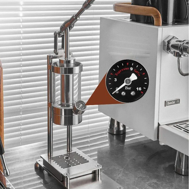 Ręczna maszyna do espresso ze  – Pressure Gauge Espresso recenzja i cena